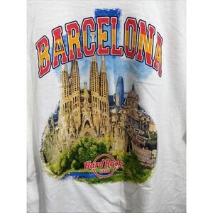 Hard Rock Cafe BARCELONA White City Tee T-SHIRT V20‎ Adult Mens XL